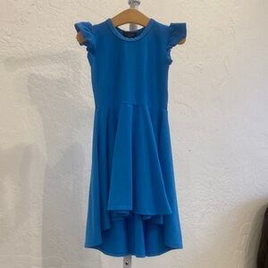Wee Monster Monday Blues Ruffled Twirl Dress